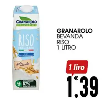 SpesAmica GRANAROLO BEVANDA RISO 1 LITRO offerta