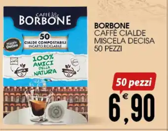 BORBONE CAFFÈ CIALDE MISCELA DECISA 50 PEZZI