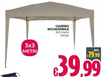 GAZEBO RICHIUDIBILE 3x3 metri