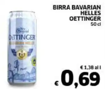 BIRRA BAVARIAN HELLES OETTINGER 50 cl