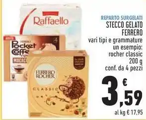 Conad STECCO GELATO FERRERO offerta