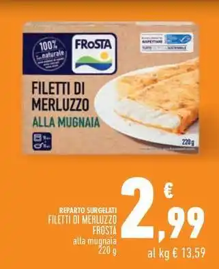 Conad FILETTI DI MERLUZZO FROSTA alla mugnaia 220 g offerta