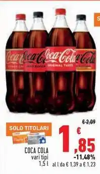 Conad COCA COLA vari tipi offerta