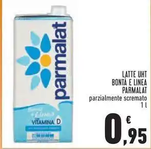 Conad LATTE UHT BONTÀ E LINEA PARMALAT offerta