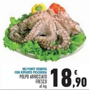 Conad POLPO ARRICCIATO FRESCO al kg offerta