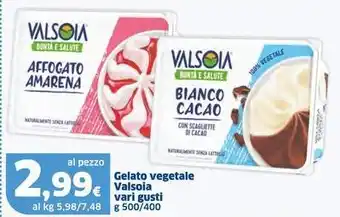 Sigma Gelato vegetale Valsoia vari gusti offerta