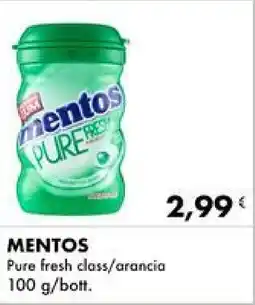 Iper Tosano MENTOS Pure fresh class/arancia 100 g/bott. offerta