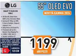 Unieuro LG SMART TV OLED EVO 55B42 offerta