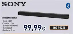 Unieuro SONY SOUNDBAR HTSF150 offerta