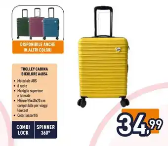 Unieuro TROLLEY CABINA BICOLORE A6854 offerta