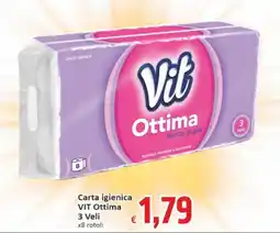 Paghi Poco Carta igienica VIT Ottima 3 Veli x8 rotoli offerta
