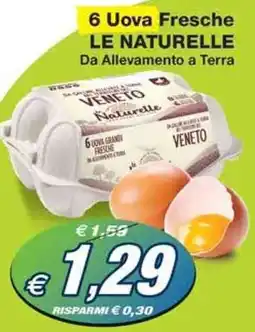Prix Quality 6 Uova Fresche LE NATURELLE offerta