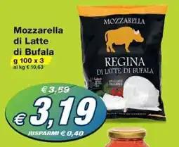 Prix Quality Mozzarella di Latte di Bufala g 100 x 3 offerta