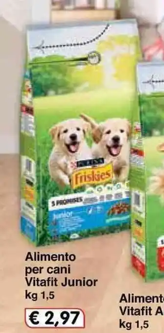 Famila Purina Vitafit Junior Alimento per cani 1,5kg offerta