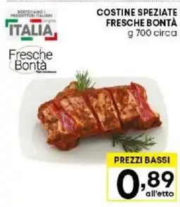 COSTINE SPEZIATE FRESCHE BONTÀ g 700 circa