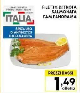 Pam FILETTO DI TROTA SALMONATA PAM PANORAMA offerta
