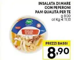 Pam INSALATA DI MARE CON PEPERONI PAM QUALITÀ PER TE g 800 offerta