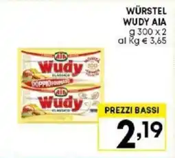 Pam WÜRSTEL WUDY AIA g 300 x 2 offerta