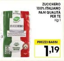 Pam ZUCCHERO 100% ITALIANO PAM QUALITÀ PER TE Kg1 offerta