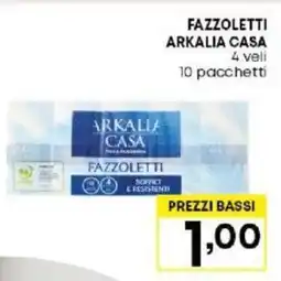 Pam FAZZOLETTI ARKALIA CASA 4 veli offerta
