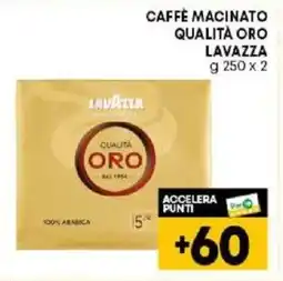 Pam CAFFÈ MACINATO QUALITÀ ORO LAVAZZA g 250 x 2 offerta