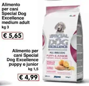 Famila Special Dog Excellence puppy e junior Alimento per cani 1,5kg offerta