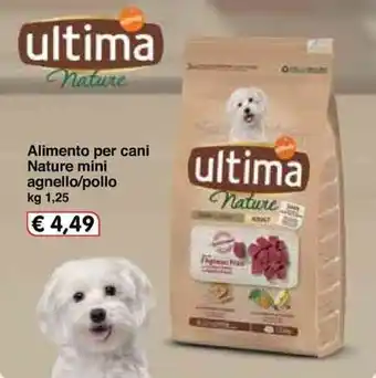 Famila Ultima Nature mini agnello/pollo alimento per cani 1,25kg offerta