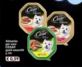 Famila Cesar Alimento per cani gusti assortiti 150g offerta