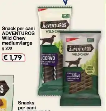 Famila Adventuros Wild Chew medium/large Snack per cani 200g offerta