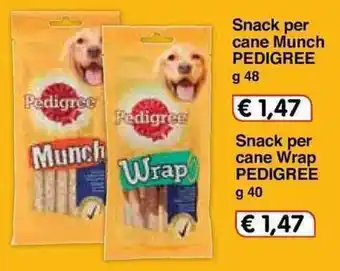 Famila Pedigree Munch Snack per cane 48g offerta