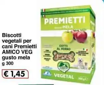 Famila Amico Veg Biscotti vegetali per cani Premietti gusto mela 300g offerta
