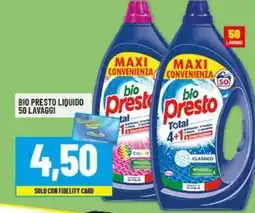 Risparmio Casa BIO PRESTO LIQUIDO 50 LAVAGGI offerta