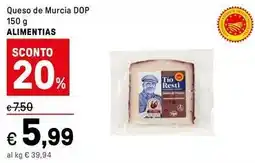 Iper La Grande Queso de Murcia DOP 150 g ALIMENTIAS offerta