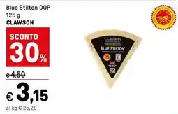 Iper La Grande Blue Stilton DOP 125 g CLAWSON offerta
