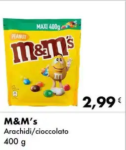 Iper Tosano M&M's Arachidi/cioccolato 400 g offerta