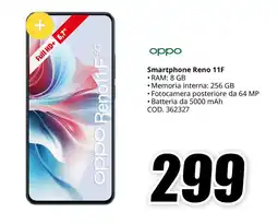 MediaWorld oppo Smartphone Reno 11F offerta