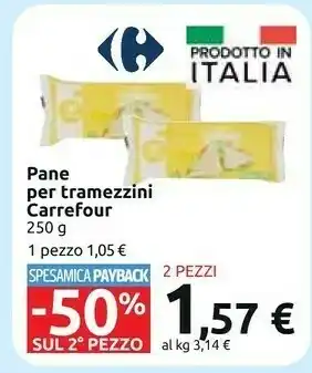 Carrefour Carrefour pane per tramezzini offerta