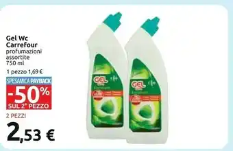 Carrefour Carrefour gel wc 750 ml offerta