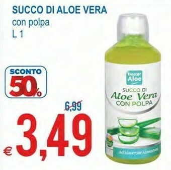 MD Discount Doctor aloe succo di aloe vera con polpa 1000 ml offerta