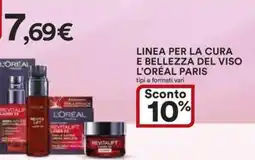 Ipercoop LINEA PER LA CURA E BELLEZZA DEL VISO L'ORÉAL PARIS offerta