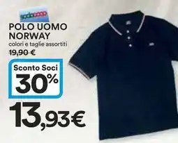 Ipercoop POLO UOMO NORWAY offerta