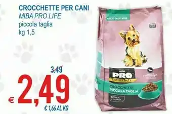 MD Discount Miba pro life crocchette per cani 1500 g offerta