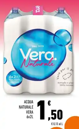Conad Margherita ACQUA NATURALE VERA 6x2L offerta