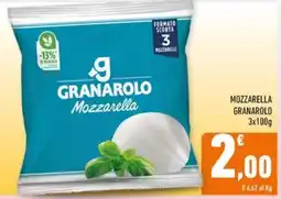 Conad Margherita MOZZARELLE GRANAROLO 3x100g offerta