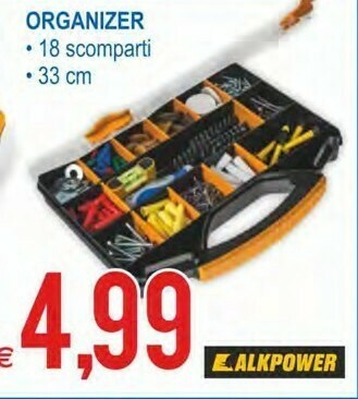 MD Discount Organizer 18 scomparti, 33 cm offerta