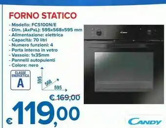 MD Discount Forno statico offerta