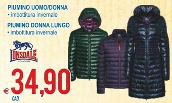 MD Discount Piumino uomo/ donna lungo offerta