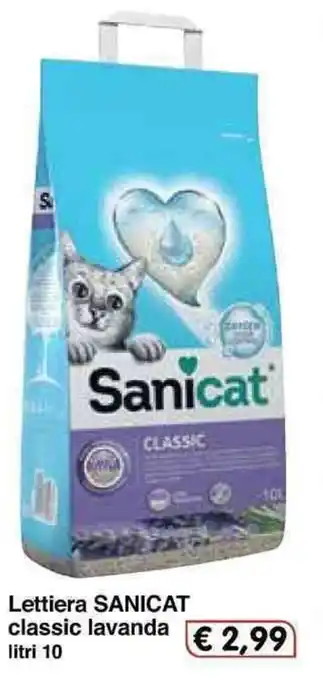 Famila Sanicat classic lavanda lettiera 10 litri offerta