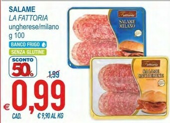 MD Discount Salame milano senza glutine 100 g(ml) offerta
