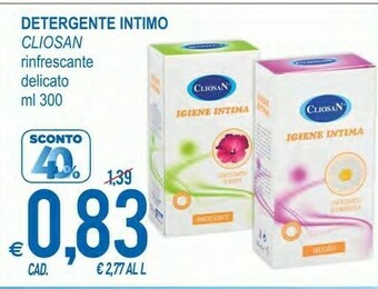 MD Discount Cliosan detergente intimo offerta